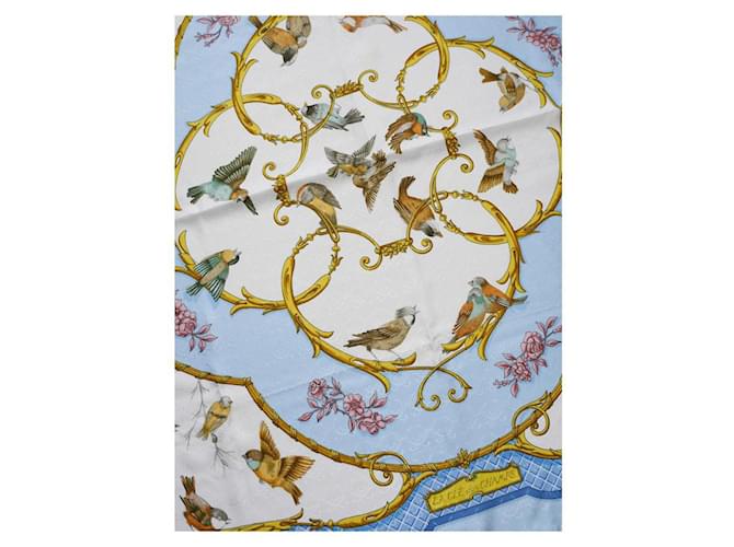 Hermès Cuadrado "La llave de los campos" Azul - vista 6