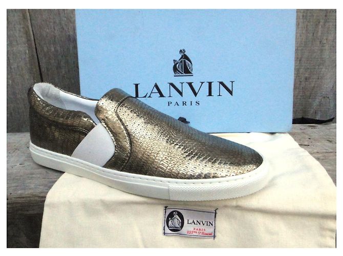 pantofole Lanvin nuove taglia 39 D'oro - vista 2