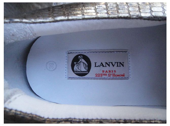 pantofole Lanvin nuove taglia 39 D'oro - vista 4