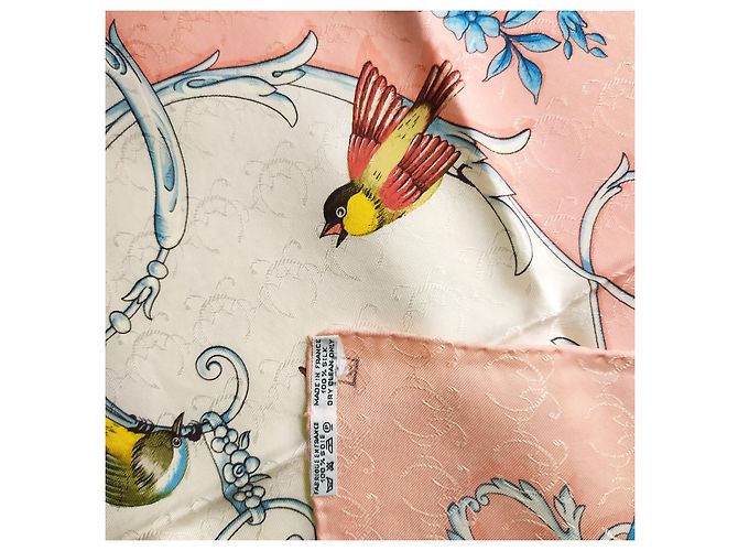 Hermès Cuadrado "La llave de los campos" Rosa - vista 12