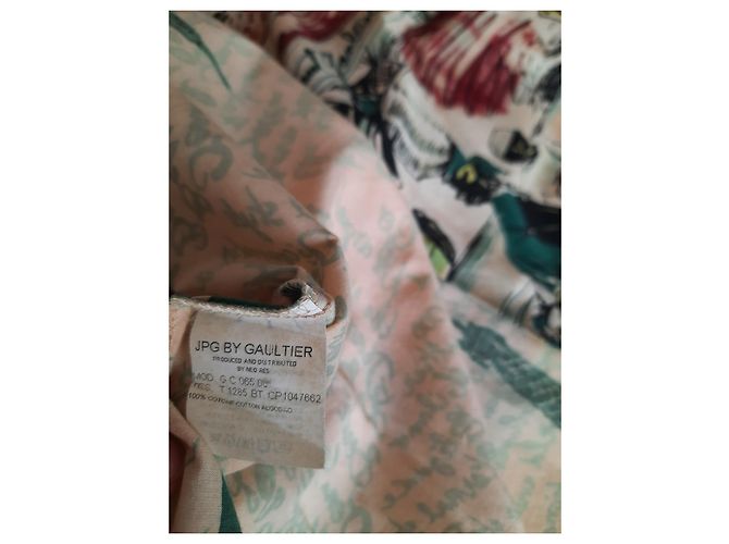 Jean Paul Gaultier Blusa camisera estampada abstracta de algodón JPG Jean's Paul Gaultier de París. Multicolor - vista 16