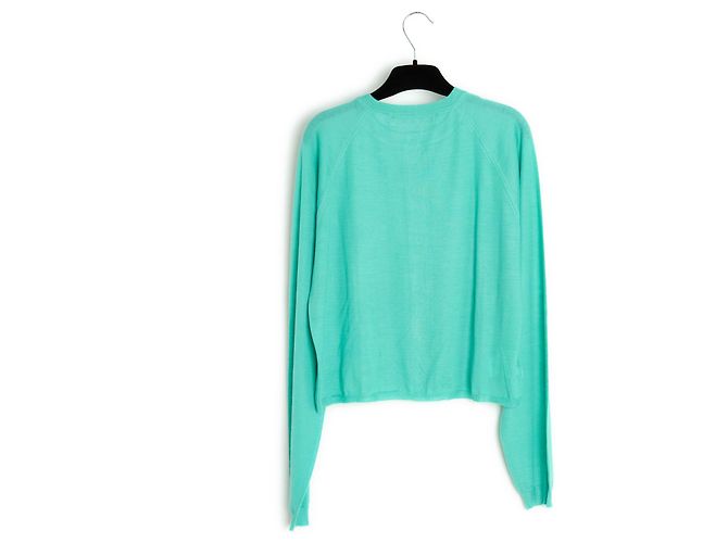 Marni FR40 Cardigan aus leichtem Kaschmir in Lagunengrün, US10. - Ansicht 3