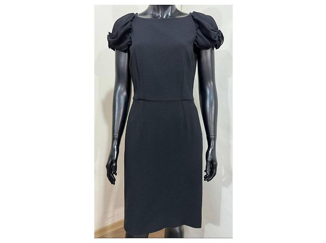 Dolce & Gabbana Kleid aus schwarzer Wolle - Ansicht 2
