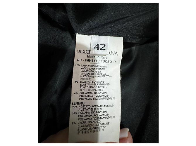 Dolce & Gabbana Kleid aus schwarzer Wolle - Ansicht 5
