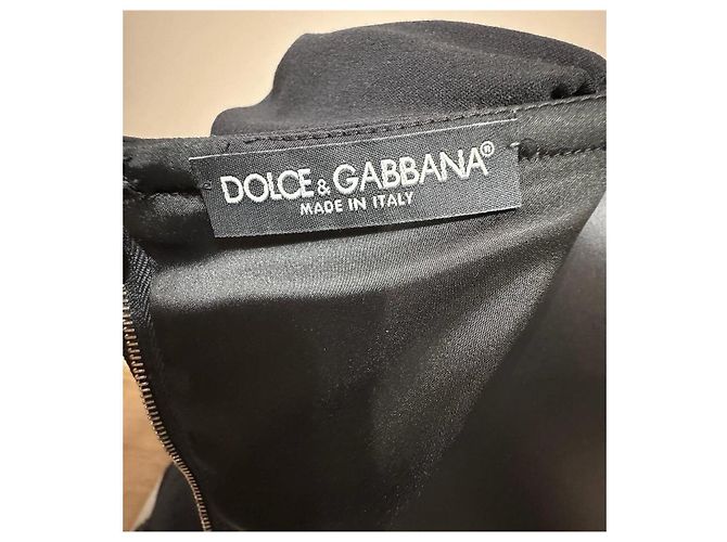 Dolce & Gabbana Kleid aus schwarzer Wolle - Ansicht 6
