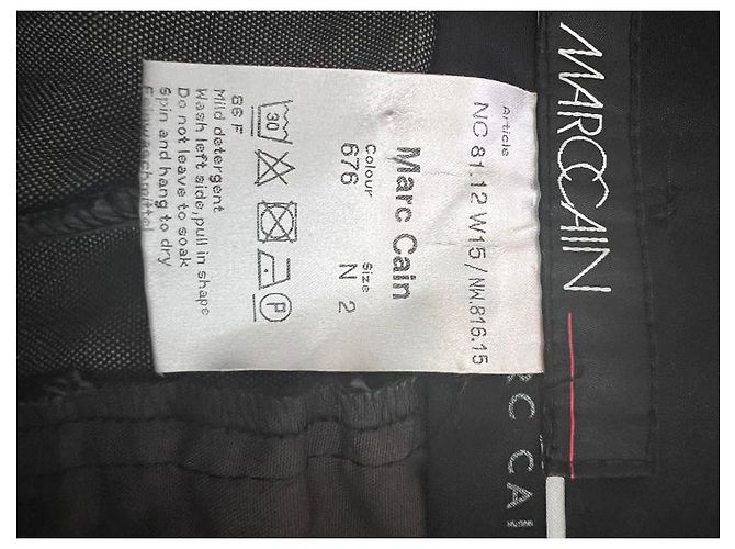 Pantalones Marc Cain Khaki Bronze Algodón Caqui Bronce - vista 4