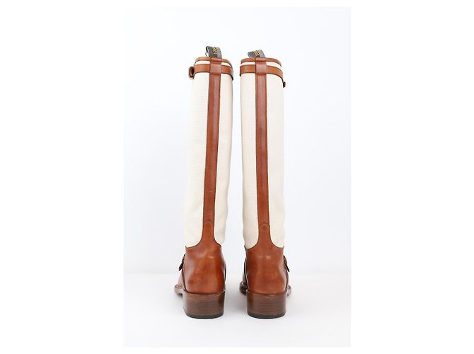 Louis Vuitton Leather boots Brown - view 2