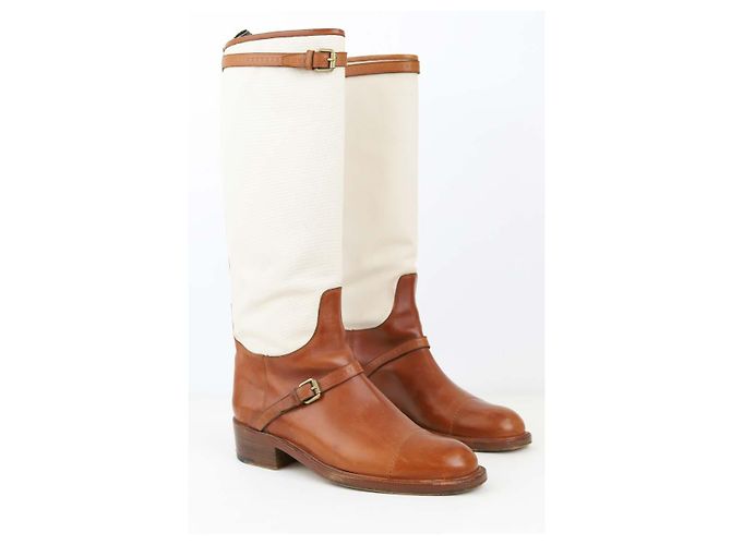 Louis Vuitton Leather boots Brown - view 3