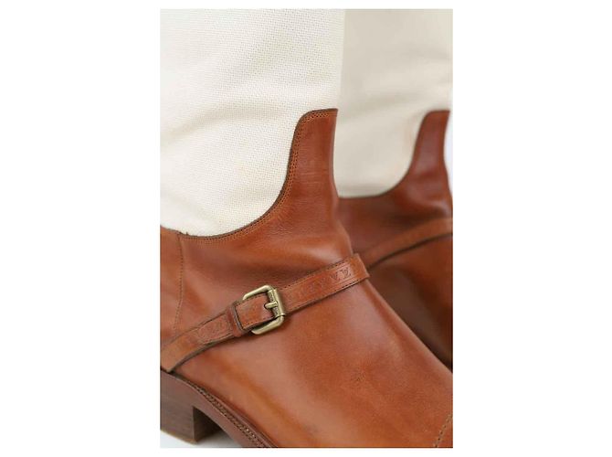 Louis Vuitton Leather boots Brown - view 4