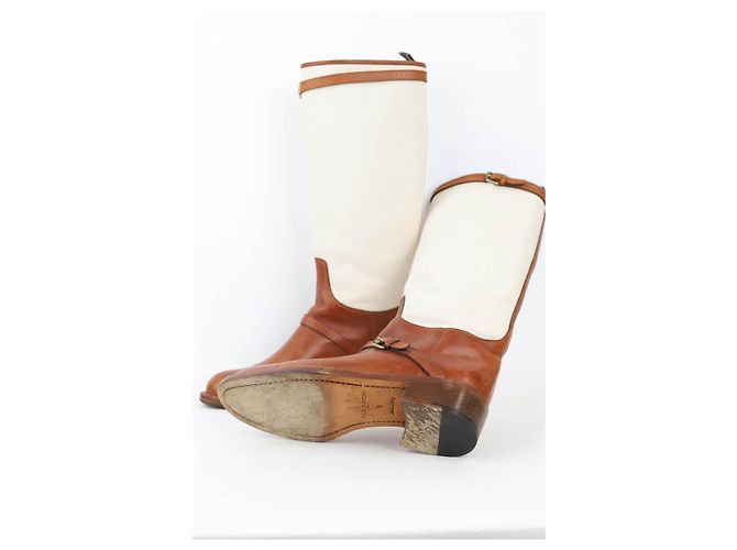 Louis Vuitton Leather boots Brown - view 6