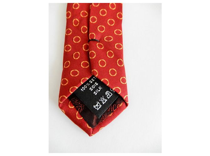 Versace Red Silk Tie - view 5