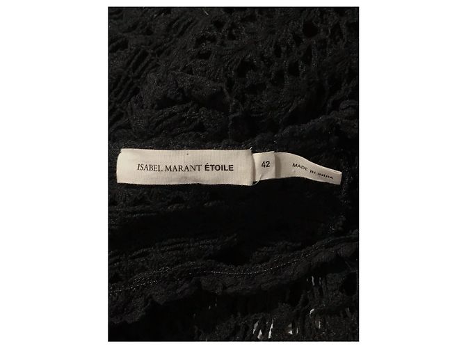 ISABEL MARANT ETOILE Vestidos T.Internacional XL Algodón Negro - vista 3