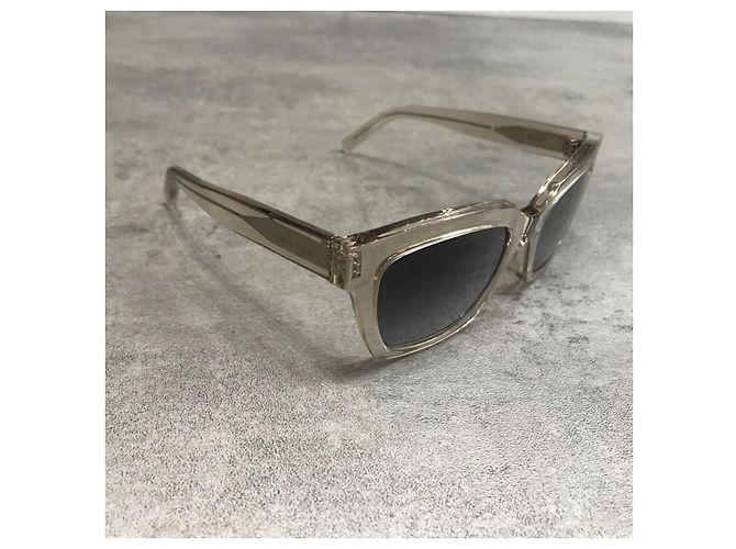 Gafas de sol SAINT LAURENT T. Plástico Beige - vista 2