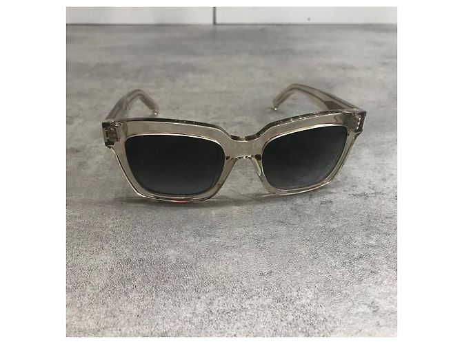 Gafas de sol SAINT LAURENT T. Plástico Beige - vista 3