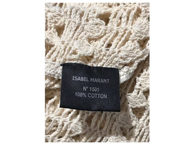 ISABEL MARANT ETOILE Vestidos T.Internacional XL Algodón Beige - vista 4