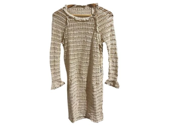 ISABEL MARANT ETOILE Vestidos T.Internacional XL Algodón Beige - vista 5
