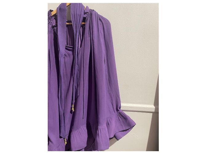 Autre Marque OTRA MARCA Vestidos T.Internacional S Viscosa Púrpura - vista 4