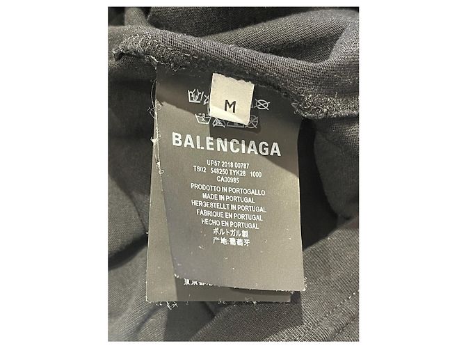 BALENCIAGA Tops T.Internacional M Algodón Negro - vista 5
