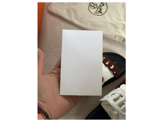 Sandali Hermès Extra in pelle marrone - vista 5