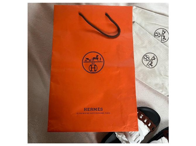 Sandali Hermès Extra in pelle marrone - vista 6