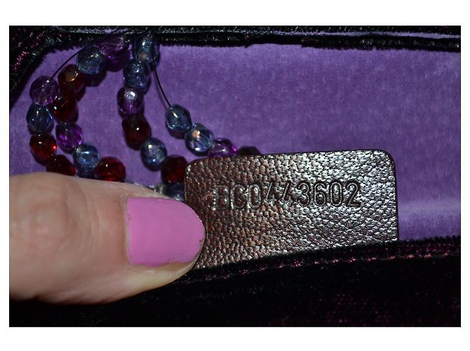 Mini Borsa Trussardi Velluto Rosso Scuro Bordò - vista 9