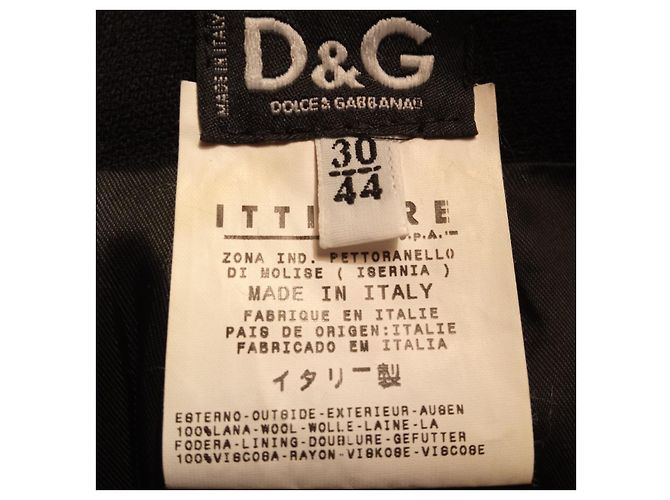Falda de lana negra Dolce & Gabbana Negro - vista 10
