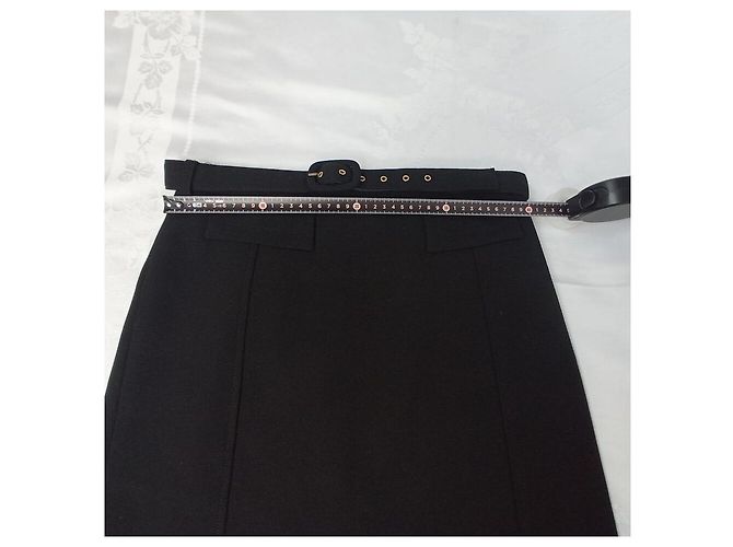 Falda de lana negra Dolce & Gabbana Negro - vista 17