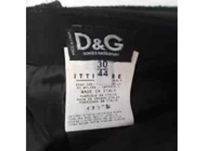 Falda de lana negra Dolce & Gabbana Negro - vista 6
