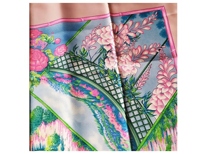 Hermès Seidentuch Giverny Rosa Pink - Ansicht 10