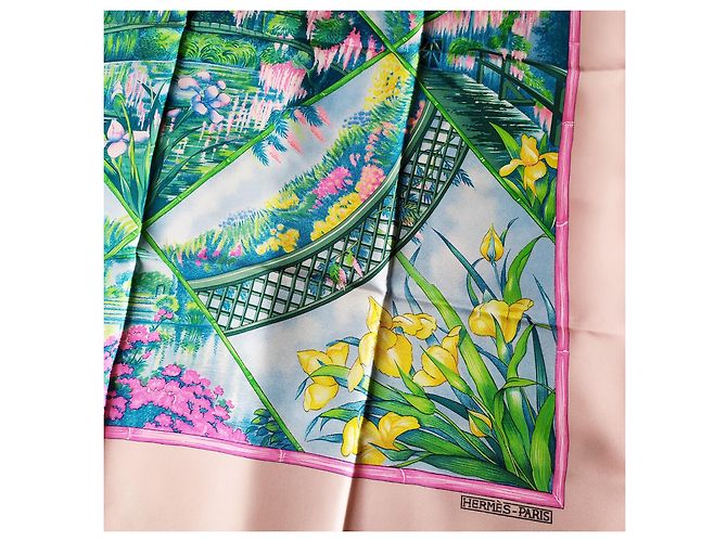 Hermès Seidentuch Giverny Rosa Pink - Ansicht 11