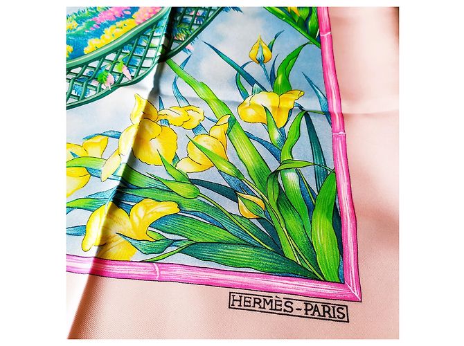 Hermès Seidentuch Giverny Rosa Pink - Ansicht 5