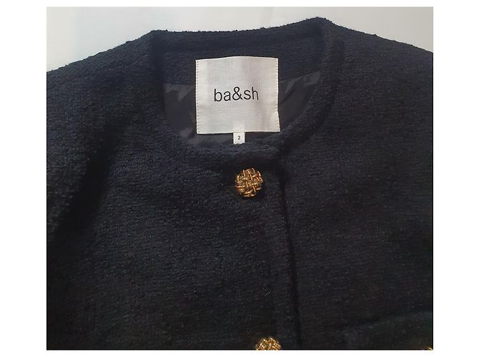 Ba&Sh Meredith Lady Jacket Tweed Schwarz - Ansicht 7