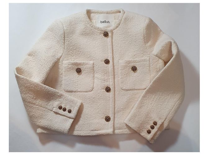 Ba&Sh Meredith Lady Jacket Tweed Ecru - Ansicht 6