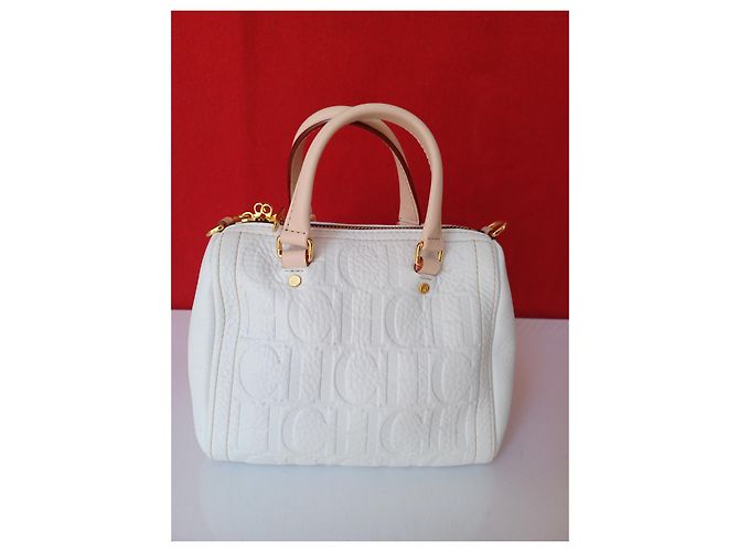 Carolina Herrera Andy 5 Locked Mini Borsa a Tracolla Pelliccia Bianca Bianco - vista 3