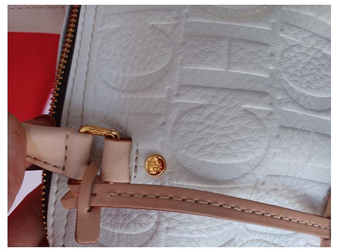 Carolina Herrera Andy 5 Locked Mini Borsa a Tracolla Pelliccia Bianca Bianco - vista 5