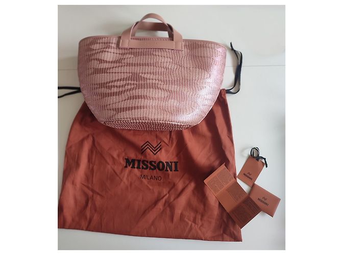 Bolso Tote Missoni Rosa Bebé - vista 8