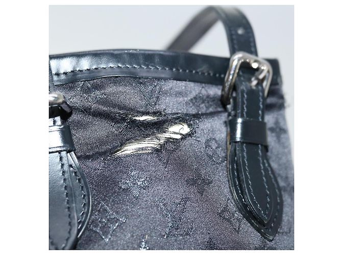 Bucket Borsa a secchiello piccola in raso con monogramma LOUIS VUITTON nera M92144 LV Aut 67283 Nero - vista 10