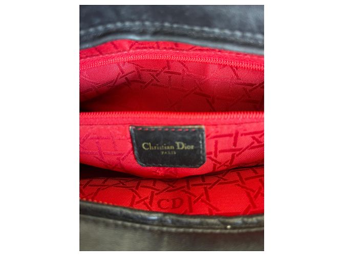 Dior Lady Dior Borsa in scamosciato nero - vista 9