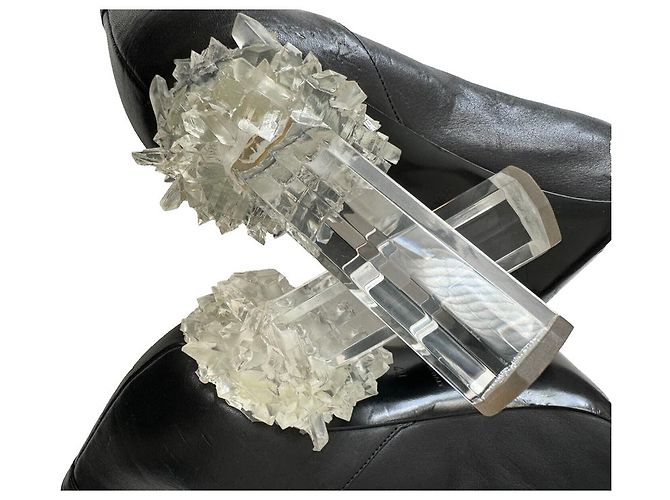 Chanel 2012 Laufsteg Kristall-Absatzschuhe Schwarz - Ansicht 11