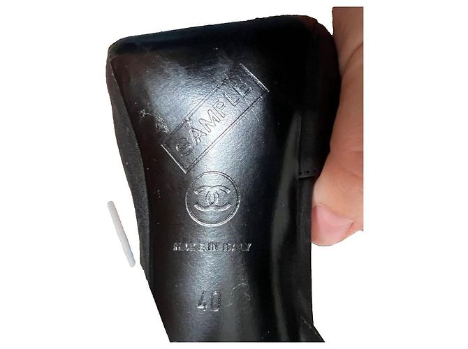 Chanel 2012 Laufsteg Kristall-Absatzschuhe Schwarz - Ansicht 14