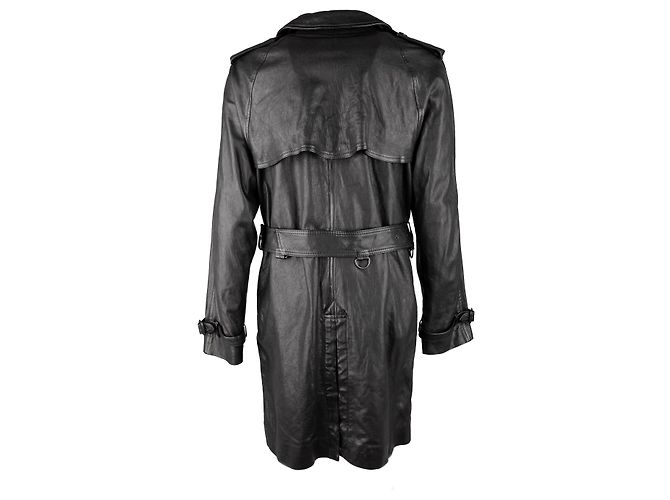 Burberry Trenchcoat aus Lammleder Schwarz - Ansicht 2