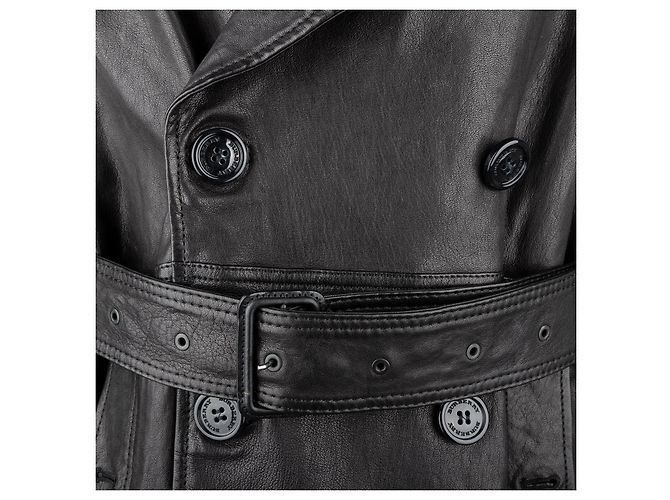 Burberry Trenchcoat aus Lammleder Schwarz - Ansicht 3
