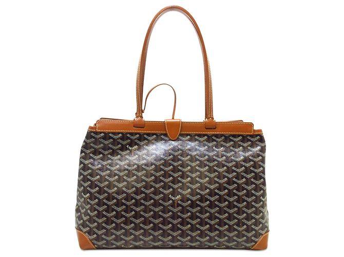 Braune Goyard Goyardine Bellechasse PM Einkaufstasche - Ansicht 3