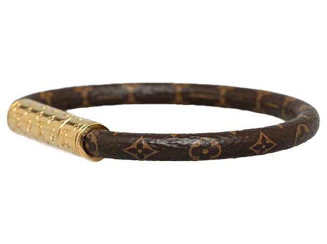 Twist Bracciale Louis Vuitton Monogram Brasserie LV Confidential marrone - vista 2