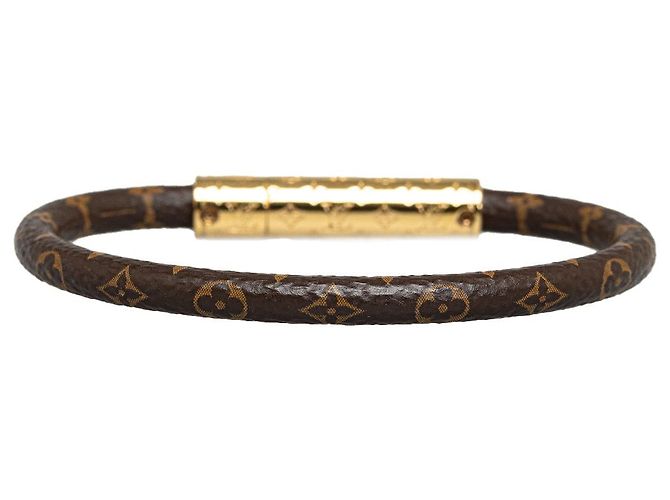 Twist Bracciale Louis Vuitton Monogram Brasserie LV Confidential marrone - vista 3