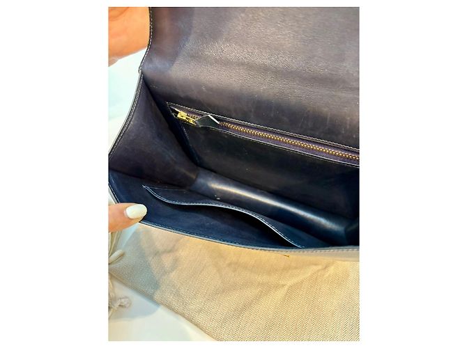 Hermès Constance 23 Blu Navy Pelle Box - vista 3