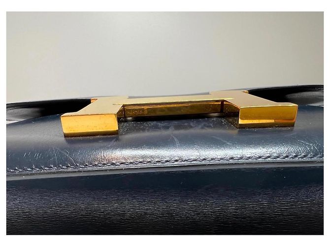 Hermès Constance 23 Blu Navy Pelle Box - vista 6