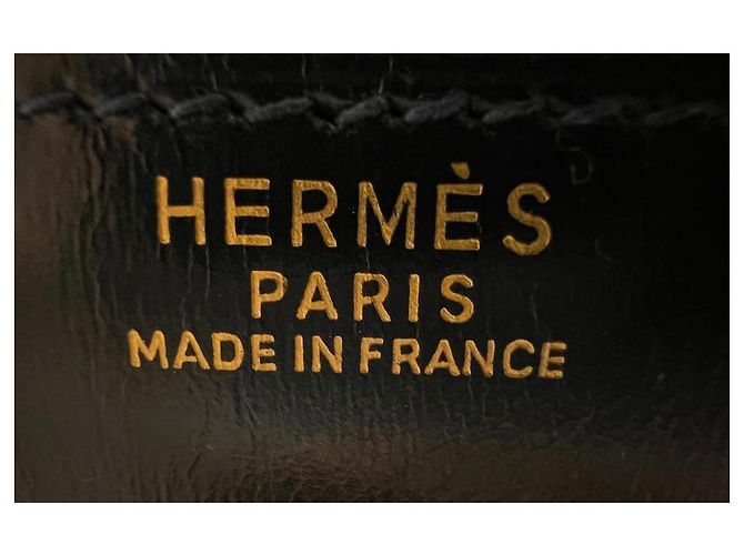 Hermès Constance 23 Blu Navy Pelle Box - vista 7