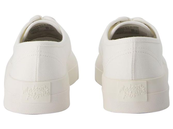 Sneakers stringate - Maison Kitsune - Cotone - Bianco - vista 3
