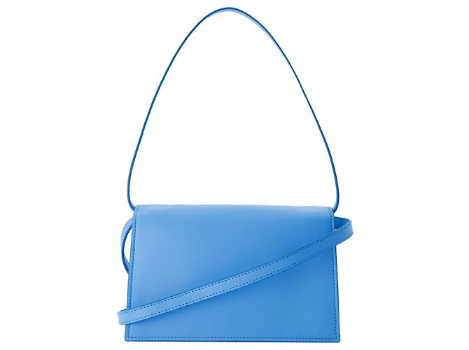 Bolsa Mini Pasta - Coperni - Couro - Azul - vista 3